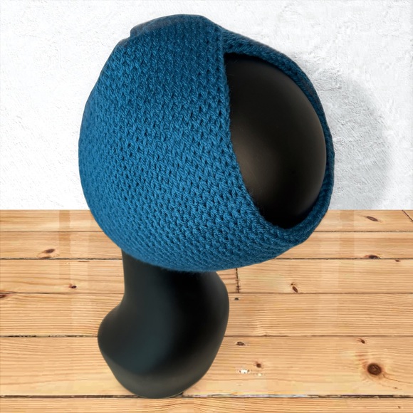 Handmade Knit Twist Ear Warmers Handcrafted Headband Ocean - Picture 7 of 10